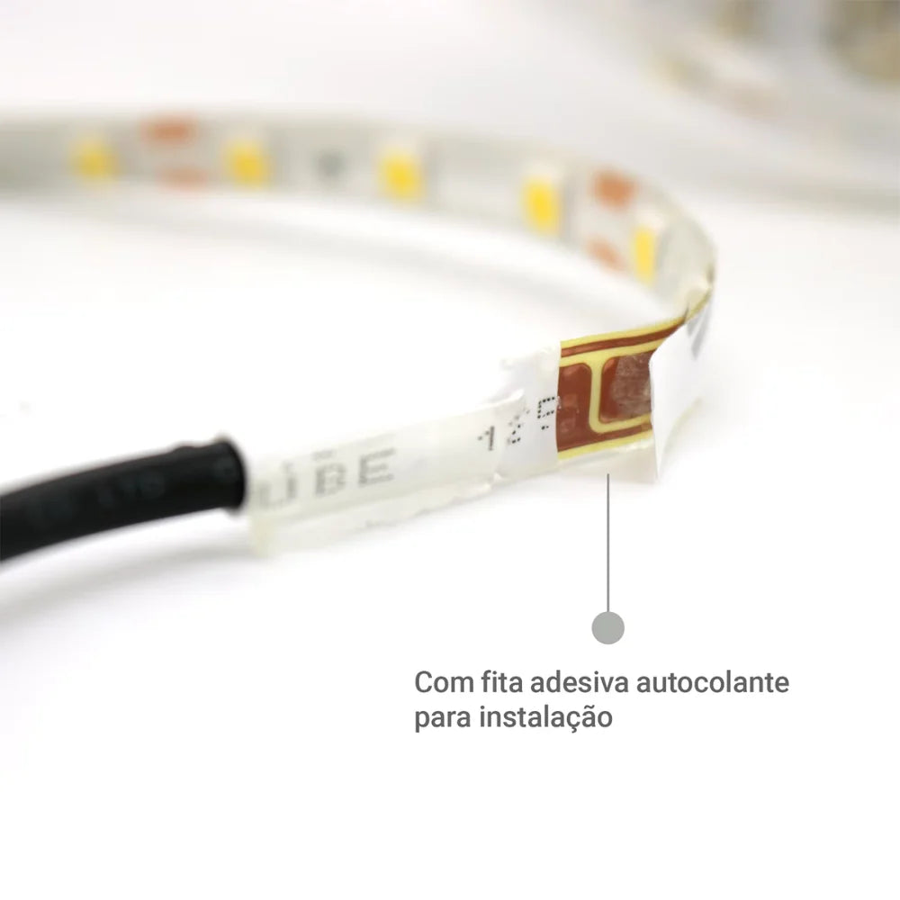 5050 5m Leds The Waterproof Warm White Led Strip Tape with Silicone (Without Source)