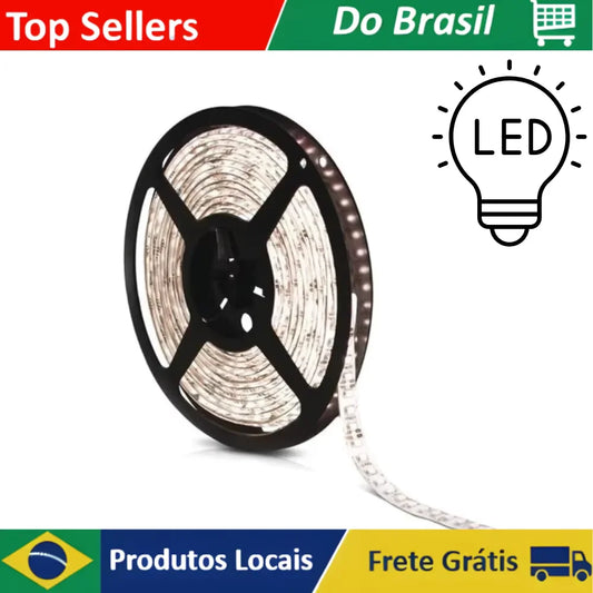 5050 5m Leds The Waterproof Warm White Led Strip Tape with Silicone (Without Source)